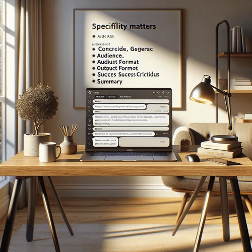 Generated image: Realistic photo of a modern home office during day...